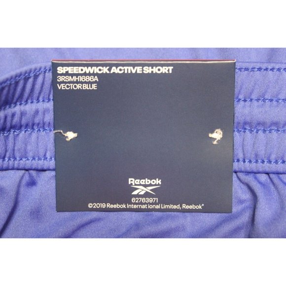 Reebok men's 9" Speedwick elastic waist performance athletic gym workout shorts - Picture 10 of 10